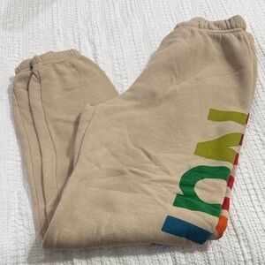 Aviator nation beige sweatpants